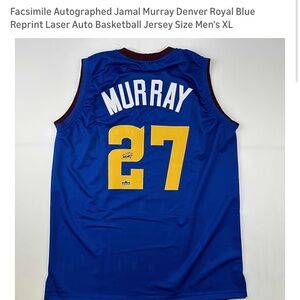 Blue Basketball Jersey with Yellow Number